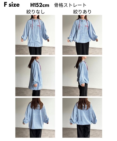 CPCM(シーピーシーエム)の「ナイロンアノラックパーカー(シャツ/ブラウス・メンズ・ネイビー/オレンジ/サックスブルー・FREE)」の19枚目の写真