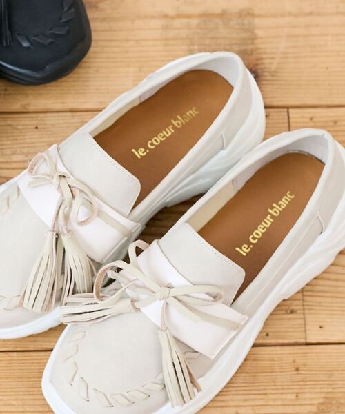 le.coeur blanc（ルクールブラン）の「《WEB限定アイテム》タッセルローファースニーカー（スニーカー・レディース・アイボリー/ブラック・37/38/39/36）」の14枚目の写真