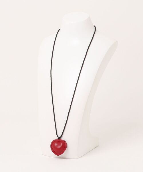 Revo.（レボ）の「レザーライク ハートペンダント ネックレス（ネックレス・レディース・ブラック/ブラウン/レッド・FREE）」の4枚目の写真