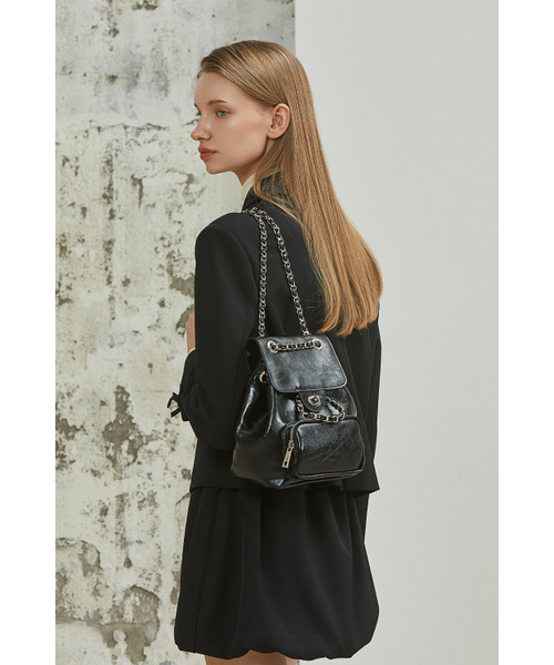 ANOETIC(アノエティック)の「ANC CLASSIC OUTPOCKET BACKPACK_BLACK(バックパック/リュック・レディース・ブラック・FREE)」の2枚目の写真