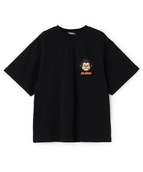 XLARGE KIDS(エクストララージキッズ)の「ファニーゴリラワンポイント半袖Tシャツ(Tシャツ/カットソー・キッズ・ブラック/オレンジ/グリーン・110cm/100cm/120cm/130cm/140cm/80cm/90cm)」の2枚目の写真