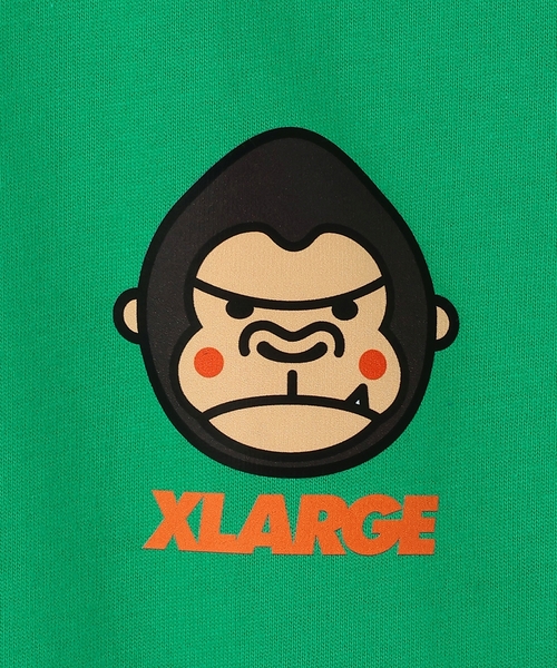 XLARGE KIDS(エクストララージキッズ)の「ファニーゴリラワンポイント半袖Tシャツ(Tシャツ/カットソー・キッズ・ブラック/オレンジ/グリーン・110cm/100cm/120cm/130cm/140cm/80cm/90cm)」の6枚目の写真