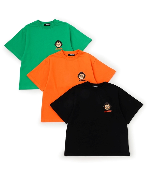 XLARGE KIDS(エクストララージキッズ)の「ファニーゴリラワンポイント半袖Tシャツ(Tシャツ/カットソー・キッズ・ブラック/オレンジ/グリーン・110cm/100cm/120cm/130cm/140cm/80cm/90cm)」の11枚目の写真