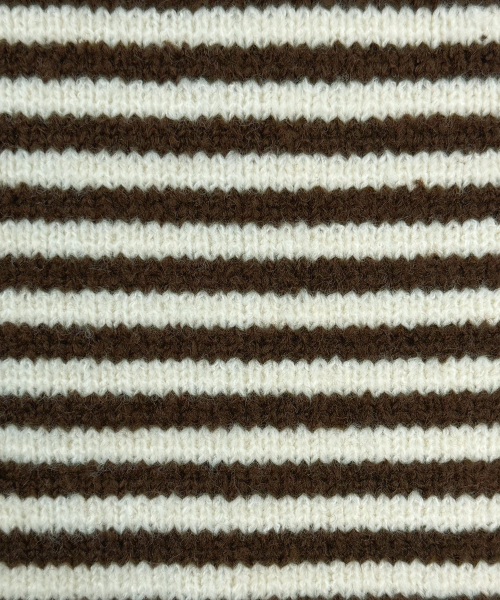 THECOLDESTMOMENT(ザコールデストモーメント)の「TCM mini logo stripe muffler (brown/cream)(マフラー・レディース・その他・ONE SIZE)」の5枚目の写真