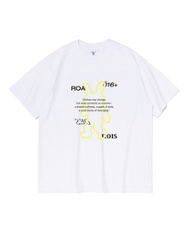 スプレープリンティングラビット半袖Tシャツ(ホワイト)