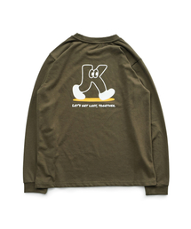 KITRAVEL（キートラベル）の「ウォーキングKグラフィックTシャツ（オリーブ）（Tシャツ/カットソー）」