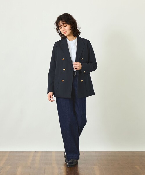MACKINTOSH PHILOSOPHY（ﾏｯｷﾝﾄｯｼｭ ﾌｨﾛｿﾌｨｰ）の「【GREY LABEL】ダブルブレストブレザー（テーラードジャケット・レディース・ダークネイビー・6/2）」の2枚目の写真