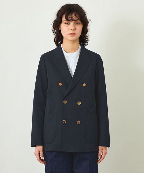 MACKINTOSH PHILOSOPHY（ﾏｯｷﾝﾄｯｼｭ ﾌｨﾛｿﾌｨｰ）の「【GREY LABEL】ダブルブレストブレザー（テーラードジャケット・レディース・ダークネイビー・6/2）」の3枚目の写真