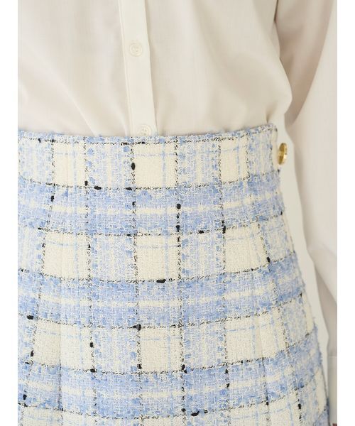 SNIDEL（スナイデル）の「バリエツイードスカート（スカート・レディース・サックスブルー/ネイビー/イエロー・1/0）」の10枚目の写真