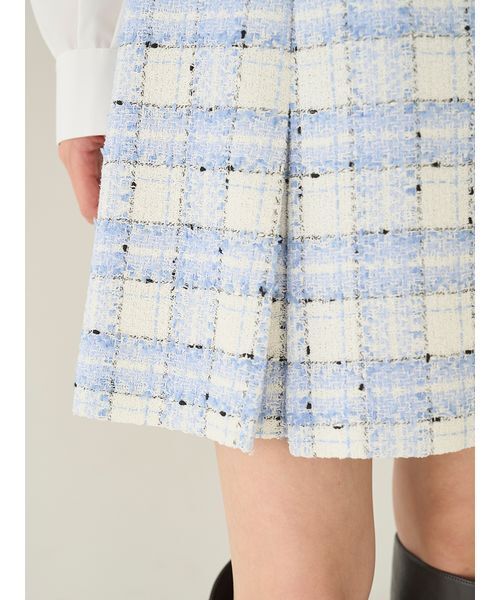 SNIDEL（スナイデル）の「バリエツイードスカート（スカート・レディース・サックスブルー/ネイビー/イエロー・1/0）」の12枚目の写真