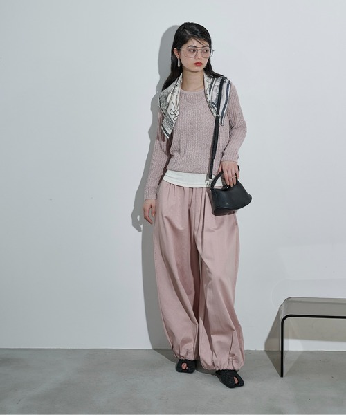 THE YOn(ザヨン)の「バルーンヘムイージーワイドパンツ(その他パンツ・レディース・ベージュ/チャコールグレー/ピンク・FREE)」の15枚目の写真