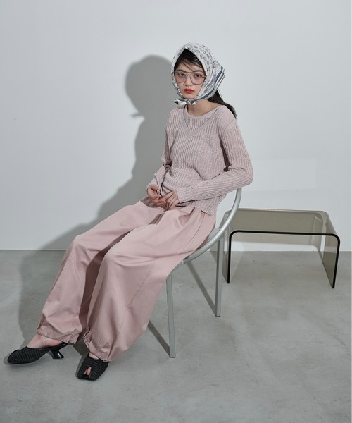 THE YOn(ザヨン)の「バルーンヘムイージーワイドパンツ(その他パンツ・レディース・ベージュ/チャコールグレー/ピンク・FREE)」の20枚目の写真