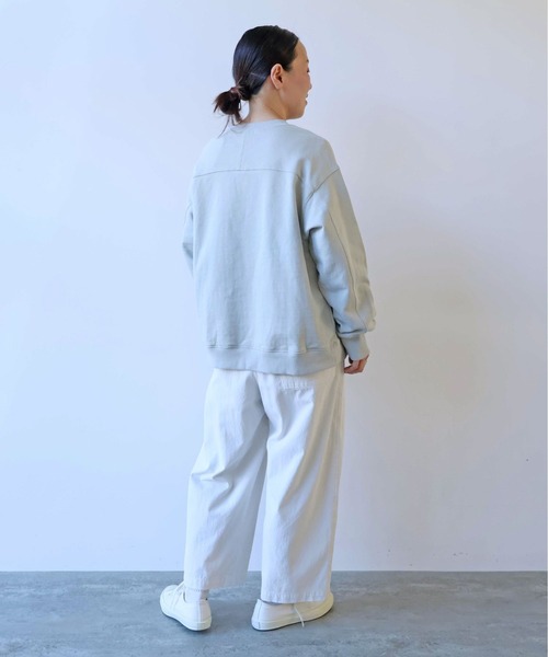 yuni(ユニ )の「60/2強撚コットン バックゴムパンツ 1701PT020261(その他パンツ・レディース・ライトピンク/ライトグレー・FREE)」の10枚目の写真
