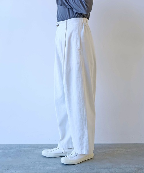 yuni(ユニ )の「60/2強撚コットン バックゴムパンツ 1701PT020261(その他パンツ・レディース・ライトピンク/ライトグレー・FREE)」の17枚目の写真