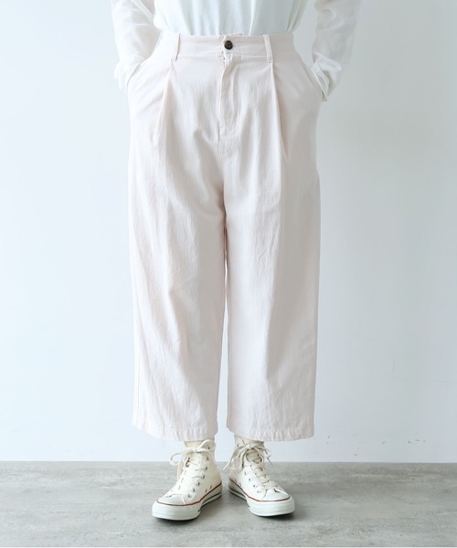 yuni(ユニ )の「60/2強撚コットン バックゴムパンツ 1701PT020261(その他パンツ・レディース・ライトピンク/ライトグレー・FREE)」の20枚目の写真