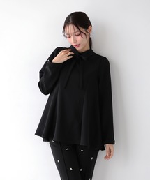 セール】ヘムリボンバルーンスリーブブラウス（シャツ/ブラウス）｜Fit