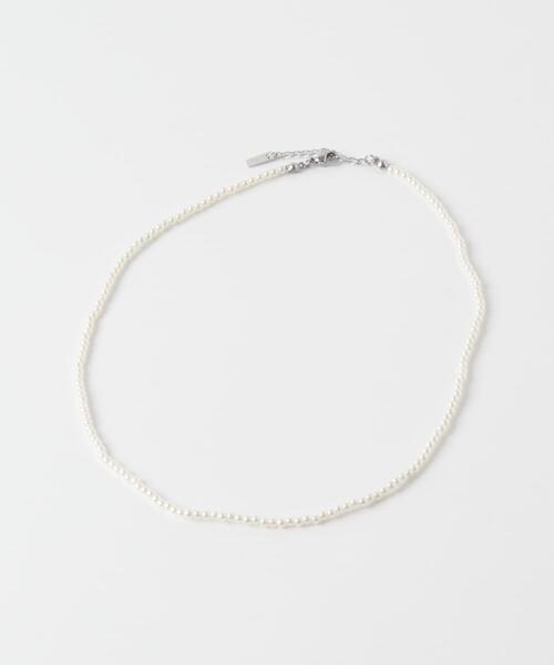 SMELLY（スメリー）の「ステンレスパールネックレス（ネックレス・レディース・ホワイト・-）」の6枚目の写真