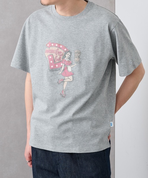DISCUS(ディスカス)の「【DISCUS】ヴィンテージライク グラフィック Tシャツ 6282-7708 MNY / オーバーサイズ アメカジ ストリート 半袖(Tシャツ/カットソー・メンズ・グレー/オフホワイト/ブラック・M/L)」の15枚目の写真