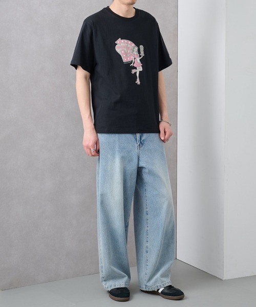 DISCUS(ディスカス)の「【DISCUS】ヴィンテージライク グラフィック Tシャツ 6282-7708 MNY / オーバーサイズ アメカジ ストリート 半袖(Tシャツ/カットソー・メンズ・グレー/オフホワイト/ブラック・M/L)」の12枚目の写真