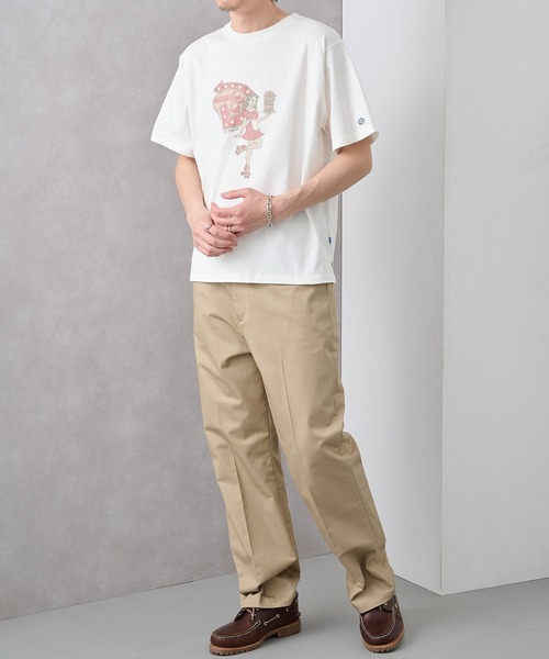 DISCUS(ディスカス)の「【DISCUS】ヴィンテージライク グラフィック Tシャツ 6282-7708 MNY / オーバーサイズ アメカジ ストリート 半袖(Tシャツ/カットソー・メンズ・グレー/オフホワイト/ブラック・M/L)」の7枚目の写真
