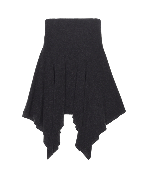 NICK&NICOLE(ニックアンドニコール)の「ASYMMETRIC HEM WOOL SKIRT_CHARCOAL(スカート・レディース・その他・FREE)」の5枚目の写真