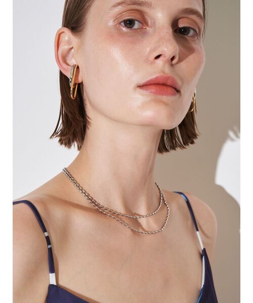 ELENDEEK(エレンディーク)の「パール&チェーンダブルネックレス(ネックレス・レディース・シルバー/ゴールド・FREE)」の7枚目の写真