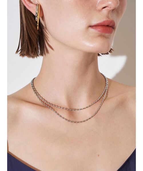 ELENDEEK(エレンディーク)の「パール&チェーンダブルネックレス(ネックレス・レディース・シルバー/ゴールド・FREE)」の8枚目の写真