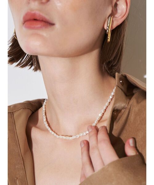 ELENDEEK(エレンディーク)の「パール&チェーンダブルネックレス(ネックレス・レディース・シルバー/ゴールド・FREE)」の10枚目の写真