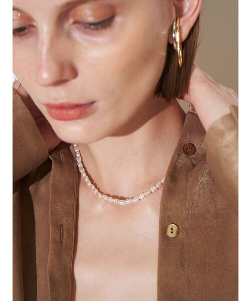 ELENDEEK(エレンディーク)の「パール&チェーンダブルネックレス(ネックレス・レディース・シルバー/ゴールド・FREE)」の11枚目の写真