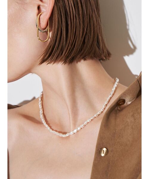 ELENDEEK(エレンディーク)の「パール&チェーンダブルネックレス(ネックレス・レディース・シルバー/ゴールド・FREE)」の12枚目の写真
