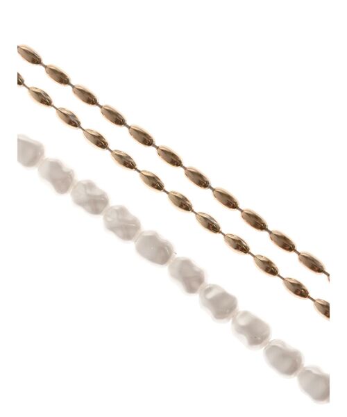 ELENDEEK(エレンディーク)の「パール&チェーンダブルネックレス(ネックレス・レディース・シルバー/ゴールド・FREE)」の14枚目の写真