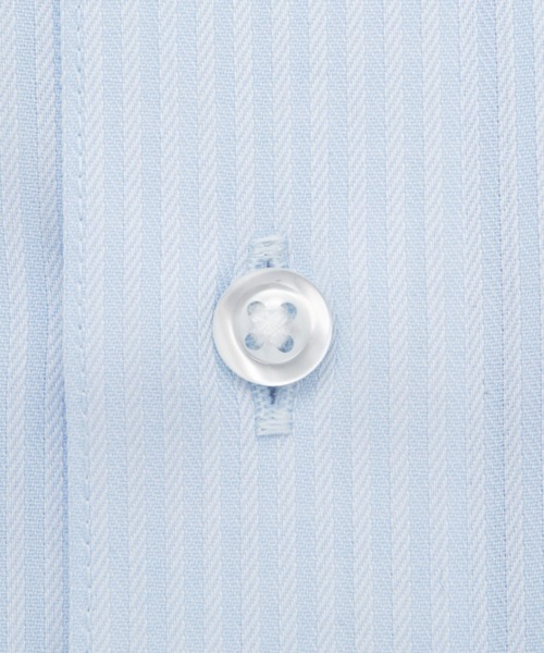 TOKYO SHIRTS（トウキョウシャツ）の「形態安定ノンアイロン ワイド 長袖ビジネスワイシャツ（ビジネスシャツ・メンズ・サックスブルー・首回り37cm-裄丈80cm/首回り39cm-裄丈80cm/首回り39cm-裄丈84cm/首回り41cm-裄丈82cm/首回り41cm-裄丈86cm/首回り42cm-裄丈82cm/首回り42cm-裄丈86cm/首回り43cm-裄丈82cm/首回り43cm-裄丈86cm）」の5枚目の写真