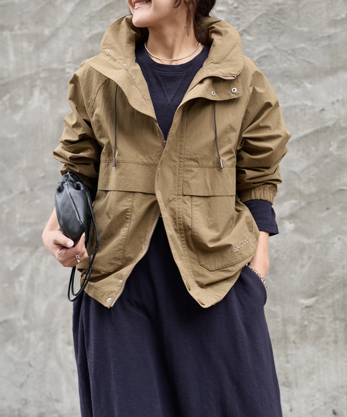 OUTDOOR PRODUCTS（アウトドアプロダクツ）の「撥水アスレチックブルゾン（その他アウター・レディース・カーキ/ホワイト/ブラック・MEDIUM）」の3枚目の写真