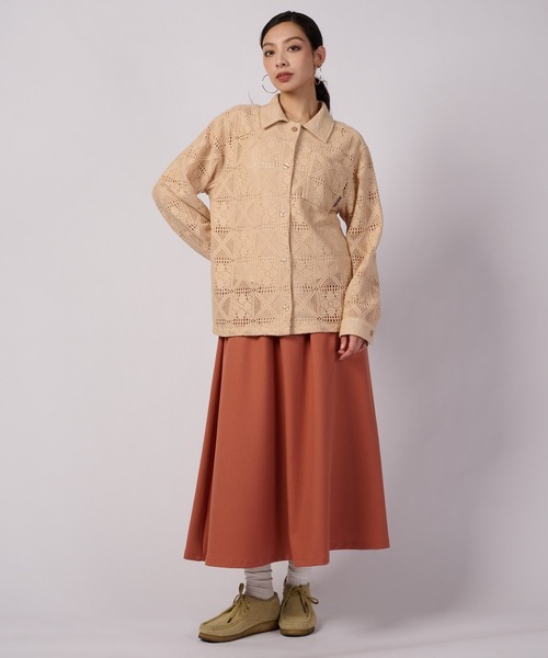 Eddie Bauer(エディーバウアー)の「テクスチャード イージー フローイー スカート(スカート・レディース・ダークグレー/ベージュ/ダークオレンジ・XL/L/M/S)」の8枚目の写真