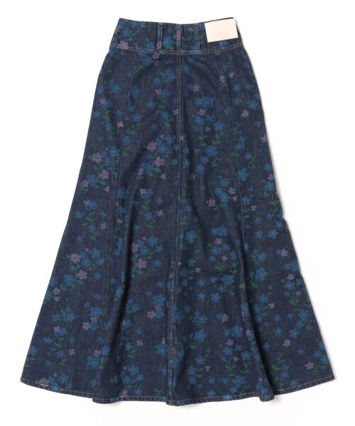 SOMETHING（サムシング）の「【GISELe 4月号掲載】atelier SOMETHING　MERMAID SKIRT/マーメイドスカート【FLOWERプリント】（デニムスカート・レディース・ダークインディゴブルー・X-SMALL/SMALL/MEDIUM）」の11枚目の写真