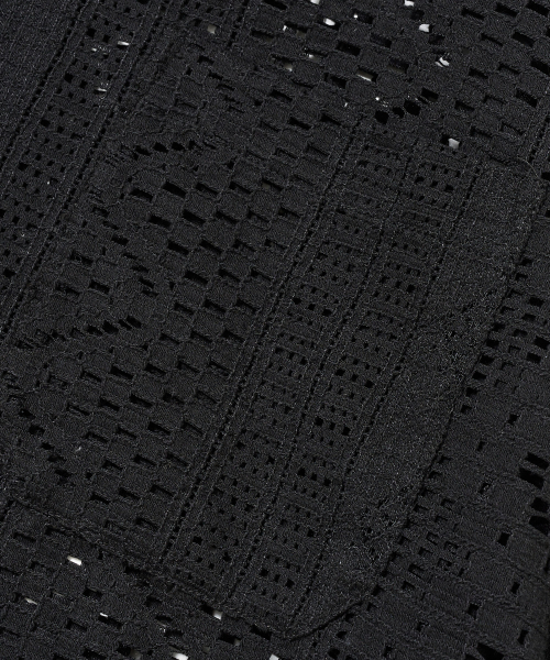 BROWNBREATH(ブラウンブレス)の「CROCHET OPEN COLLAR SHIRTS - BLACK(シャツ/ブラウス・レディース・その他・S/M/L/XL)」の6枚目の写真