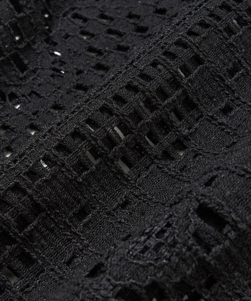 BROWNBREATH(ブラウンブレス)の「CROCHET OPEN COLLAR SHIRTS - BLACK(シャツ/ブラウス・レディース・その他・S/M/L/XL)」の9枚目の写真