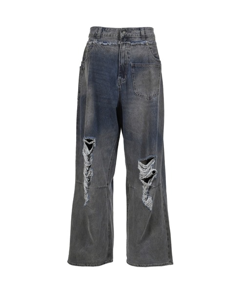 Jaded London(ジェイデッドロンドン)の「DOUBLE WAISTBAND COLOSSUS(デニムパンツ・メンズ・ブルー・30/26/28)」の1枚目の写真