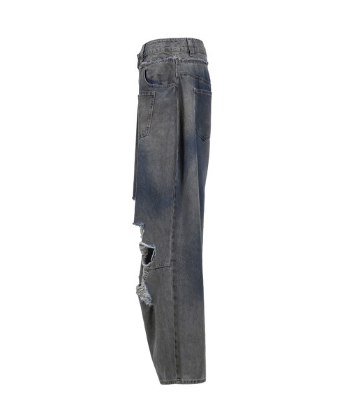 Jaded London(ジェイデッドロンドン)の「DOUBLE WAISTBAND COLOSSUS(デニムパンツ・メンズ・ブルー・30/26/28)」の3枚目の写真