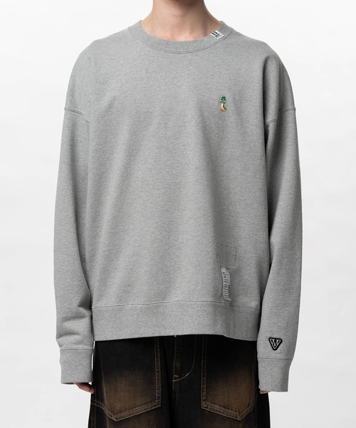 Maison MIHARA YASUHIRO(メゾンミハラヤスヒロ)の「【MIHARAYASUHIRO/ミハラヤスヒロ】LEON EMBROIDERY PULLOVER(スウェット・メンズ・ブラック/ブルー/グレー・46/44/48)」の7枚目の写真