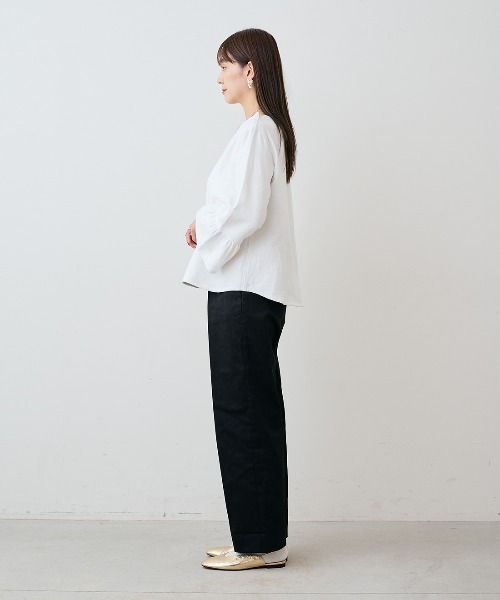 mensha!（メンシャ）の「ｍｅｎｓｈａ！　ネグリジェ気分のコットン微起毛ベルスリーブトップス（その他トップス・レディース・ブラック/ホワイト/カーキ・LL/M/L/3L）」の18枚目の写真