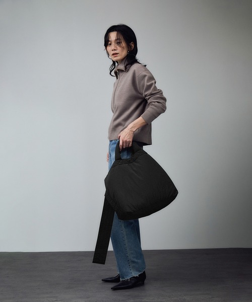 SALON adam et rope'（サロン アダム エ ロペ）の「【WEB限定】ペアレンツトートバッグ［ユニセックスで使える・軽量・A4］2（トートバッグ・レディース・ブラック/ベージュ系その他2・FREE）」の10枚目の写真