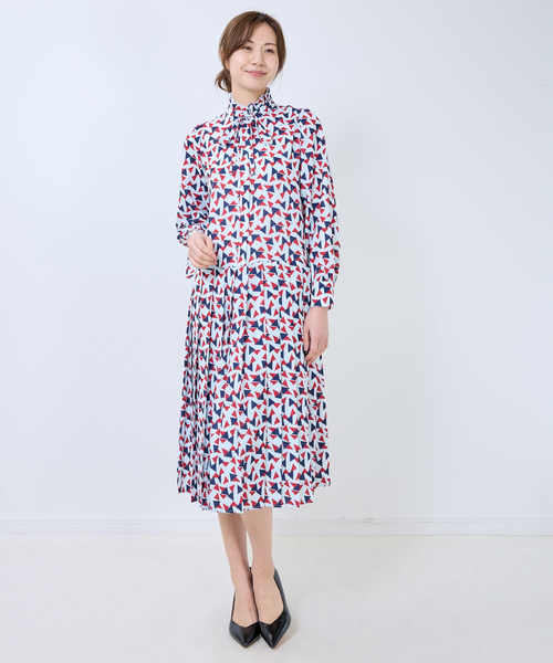 NARACAMICIE（ナラカミーチェ）の「【NARACAMICIE】トライアングル幾何柄ワンピース（ワンピース・レディース・グリーン/ブルー・XL/M）」の13枚目の写真