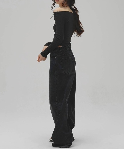 TODAYFUL（トゥデイフル）の「【TODAYFUL/トゥデイフル】Henrys Denim/ヘンリーズデニム（デニムパンツ・レディース・ブラック・25/24/23）」の6枚目の写真