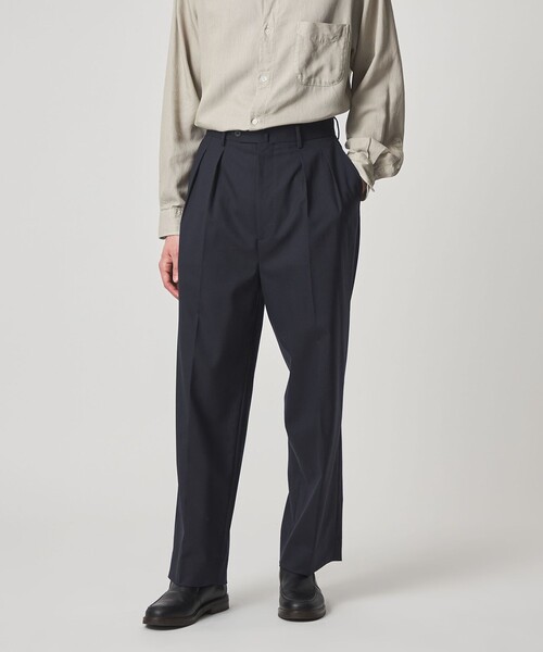 Steven Alan（スティーブンアラン）の「＜Steven Alan＞ ウール トロピカル インツープリーツ ドレス トラウザーズ（スラックス・メンズ・ネイビー/その他1/その他2・S/M/L/XL）」の6枚目の写真