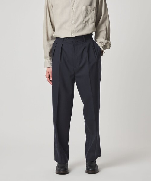 Steven Alan（スティーブンアラン）の「＜Steven Alan＞ ウール トロピカル インツープリーツ ドレス トラウザーズ（スラックス・メンズ・ネイビー/その他1/その他2・S/M/L/XL）」の9枚目の写真