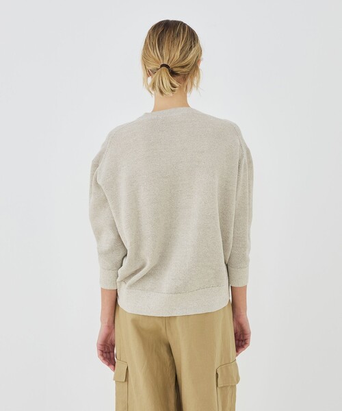 GALERIE VIE（ギャルリー ヴィー）の「【WEB先行予約】ドライカノコ クルーネックプルオーバー（ニット/セーター・レディース・ライトブルー/ベージュ/ライトグレー・FREE）」の7枚目の写真