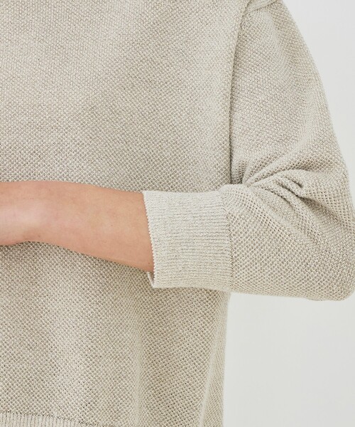 GALERIE VIE（ギャルリー ヴィー）の「【WEB先行予約】ドライカノコ クルーネックプルオーバー（ニット/セーター・レディース・ライトブルー/ベージュ/ライトグレー・FREE）」の9枚目の写真