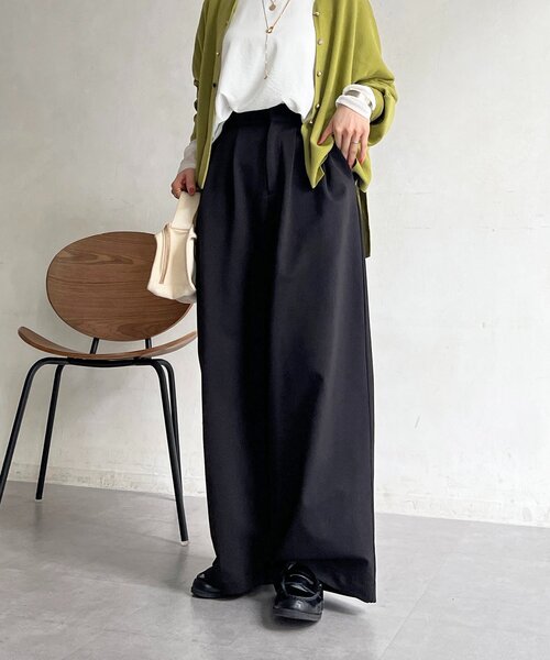 un dix cors（アンディコール）の「タックパンツ（その他パンツ・レディース・グレー/ライトベージュ/ブラック・FREE）」の15枚目の写真