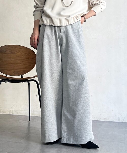 un dix cors（アンディコール）の「タックパンツ（その他パンツ・レディース・グレー/ライトベージュ/ブラック・FREE）」の4枚目の写真